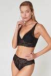 Luna Dantelli Siyah Bralet Sütyen Takımı