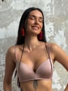 Mikro Kumaş Desteksiz Pudra Sütyen Takımı (707T)