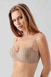 New Bra Desteksiz Capucino Lotus Sütyen (7046)