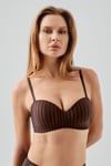 New Bra Desteksiz Kahve Lotus Sütyen (7046)