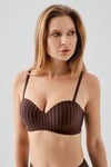 New Bra Desteksiz Kahve Lotus Sütyen (7046)
