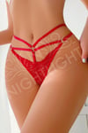 Nightlight Kurdele Detaylı Kırmızı Tanga 9107
