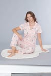 Önden Düğmeli Kadın Pijama Takımı