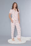 Önden Düğmeli Kadın Pijama Takımı