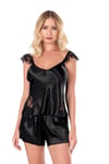 Saten Babydoll Şortlu Takım 9107