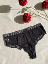 Siyah Dantelli Love's Secret Tanga