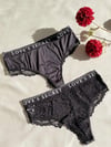 Siyah Dantelli Love's Secret Tanga