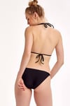 Siyah Deniz Kabuklu Üçgen Bikini Takımı