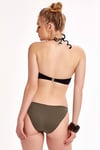 Siyah Straplez Kaplı Bikini Takımı