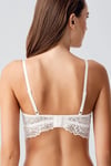 Straplez Destekli Ekru Bralet Sütyen 8425