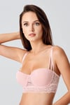 Straplez Destekli Pudra Bralet Sütyen 8425