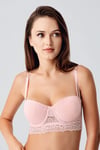 Straplez Destekli Pudra Bralet Sütyen 8425