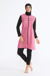 W1106 Cansoy Taytlı Tesettür PEMBE