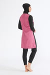 W3035 Cansoy Taytlı Tesettür  PEMBE