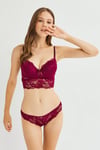 W311T Cansoy Sütyen Takımı BORDO