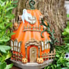 Halloween Bal Kabağı Ev Heykeli