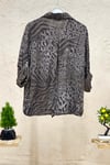 Batik Leopar Desen Pul Detaylı Vual Gömlek