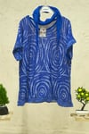 Spiral Desen Şallı İthal Bluz