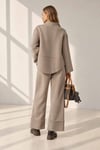Bel Lastik Detay Cepli Likralı Kadın Pantolon