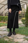Bel Lastik Detay Çizgili Cepli Pantolon