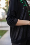 Bisiklet Yaka Detay Pul Payet Ve Yıldız Desenli Tshirt