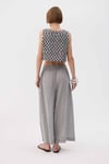Dama Desenli Crop Bluz