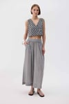 Dama Desenli Crop Bluz