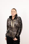Kapüşon Detaylı Taş Ve Leopar Baskı Detay Pantlolon Takım
