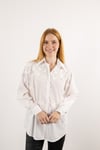Kelebek Motif İşleme Detay Gömlek