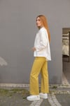 Kemerli Boru Paça Pantolon