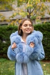 Kol Ucu Kapüşon ve Yaka Peluş Mont