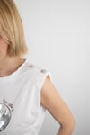Önü Payet Kalpli Tshirt