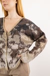 Oversize Pul Payet İşleme Detay Hırka