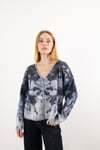 Oversize Pul Payet İşleme Detay Hırka