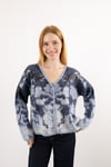 Oversize Pul Payet İşleme Detay Hırka