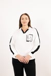 Polo Yaka Detaylı Taş Ve Yazı Detaylı Bluz