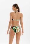 Yaprak Desen Detaylı Gold Taşlı Kadın Bikini