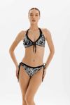 Yaprak Desen İp Bağlama Detaylı Kadın Bikini