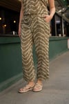 Zebra Desen Detaylı Vual Kadın Pantolon