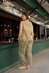 Zebra Desen Detaylı Vual Kadın Pantolon