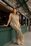 Zebra Desen Detaylı Vual Kadın Pantolon