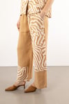 Zebra Desen Pantolon Gömlek Takım
