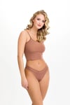 Kadın Brazillian Çapraz Bel Lazer Kesim 5 li Slip KTS4040