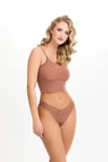 Kadın Brazillian Çapraz Bel Lazer Kesim 5 li Slip KTS4040