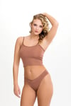 Kadın Brazillian Çapraz Bel Lazer Kesim 5 li Slip KTS4040