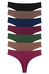 Kadın Fitilli Brazilian Tanga 7 li Paket Set  KARIŞIK
