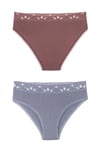 Kadın Fitilli Dantel Detaylı Slip Külot 5li Paket Set KARIŞIK