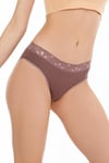 Kadın Fitilli Dantel Detaylı Slip Külot 5li Paket Set KARIŞIK