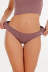 Kadın Fitilli Soft Renkler 3 lü Slip Külot Set - KTS4053
