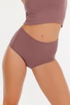 Kadın Fitilli Soft Renkler 3 lü Yüksek Bel Külot Set - KTS4054
